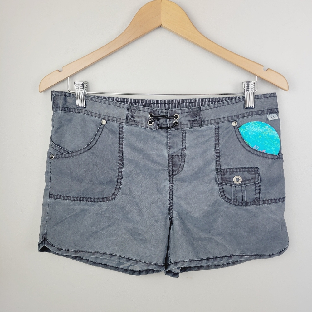 Powder Room Lil Chicks Black Stonewash Sandbox Shorts size 16